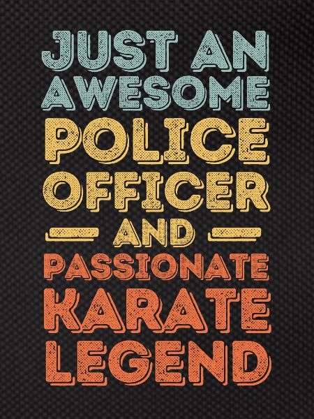 Policeman Karate retro