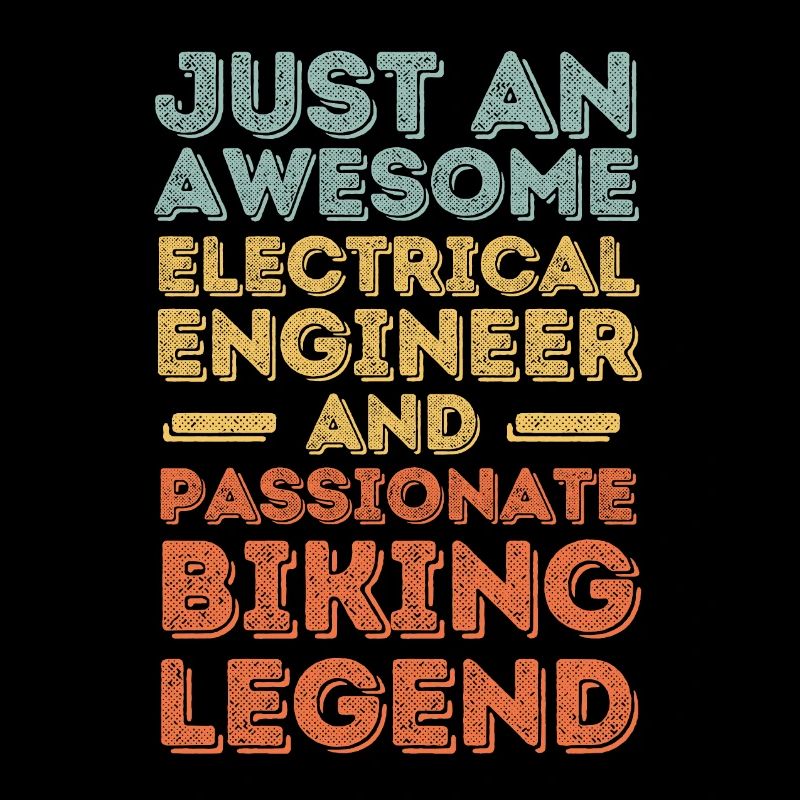 Electrical engineer cycling retro