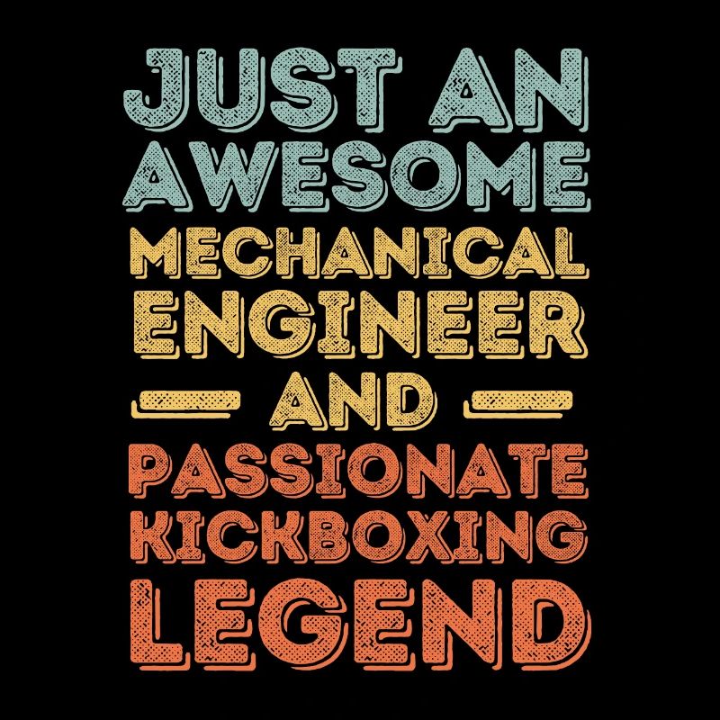 Mechanical Engineer Kickboxing retro