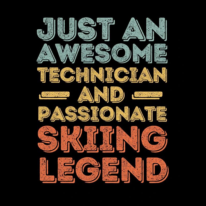 Techniker Ski retro