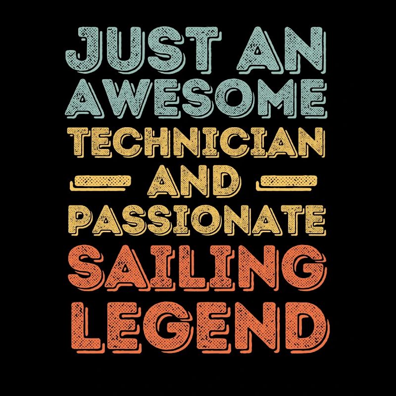Technician sailing retro