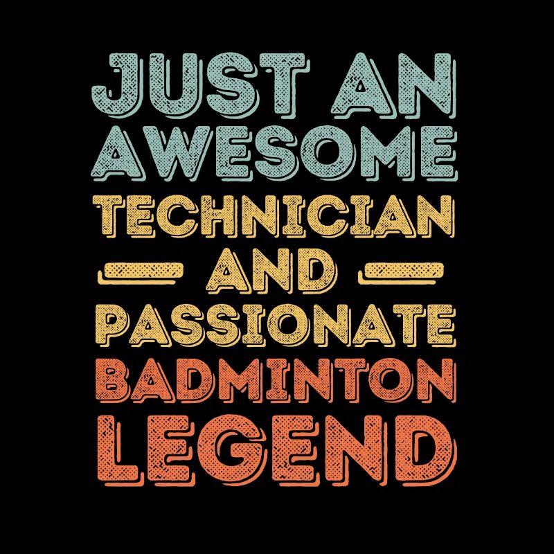 Techniker Badminton retro
