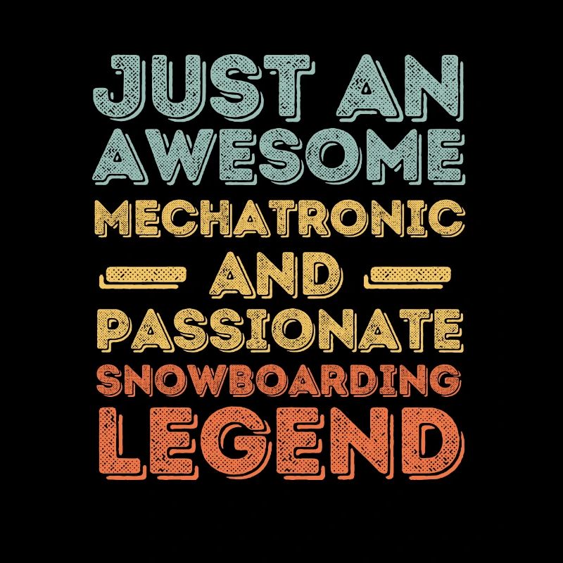 Mechatronics Technician Snowboard retro