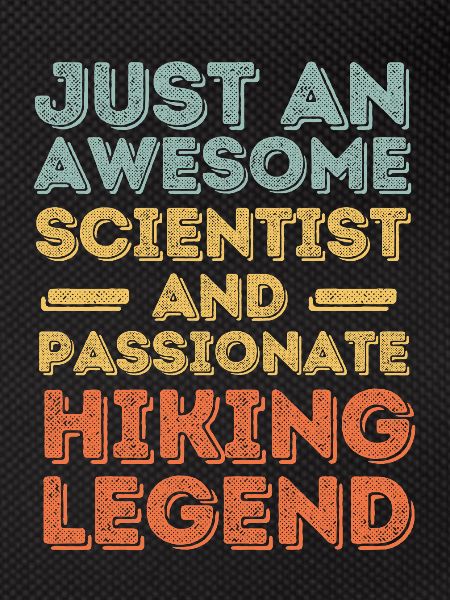 Scientists Hiking retro