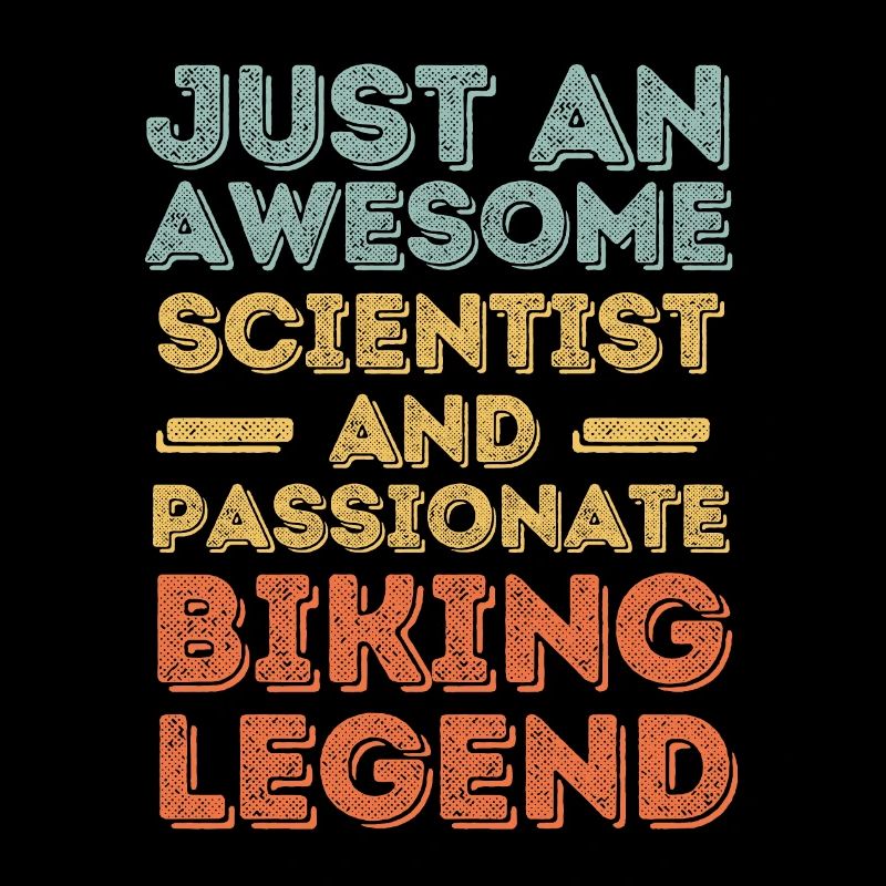 Scientist cycling retro
