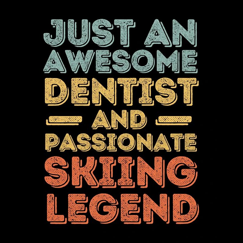 Dentiste Ski rétro