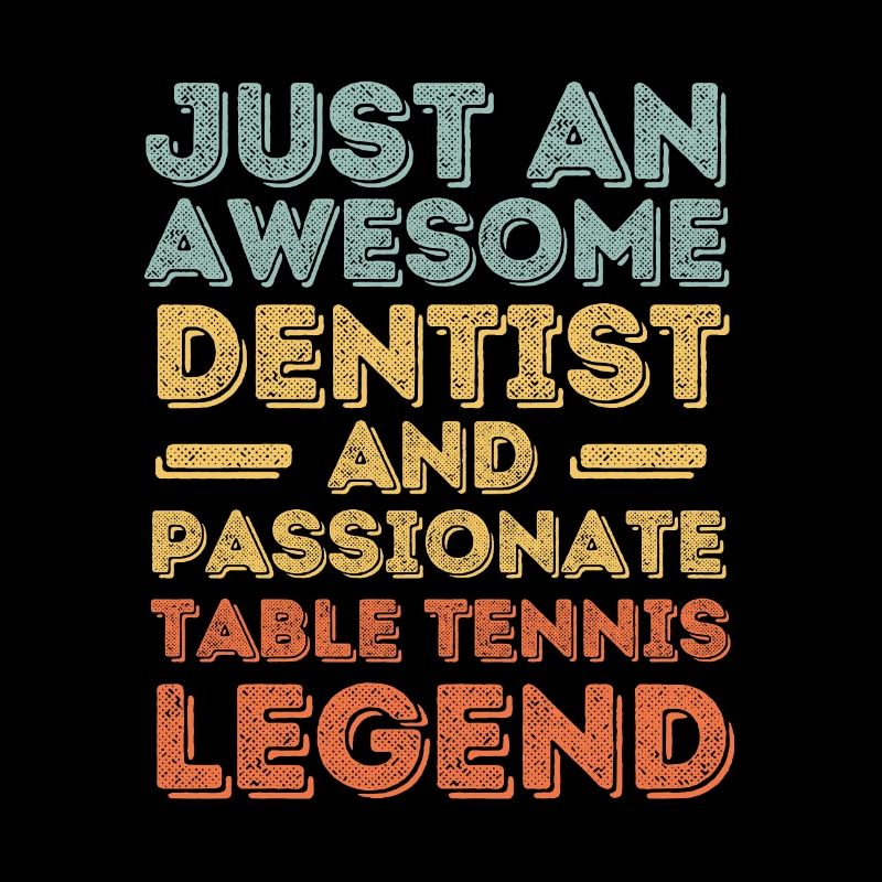 Dentiste tennis de table rétro