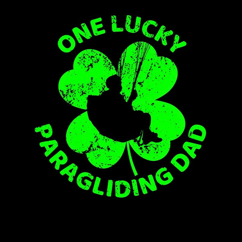 Paragliding St. Patrick's day shamrock