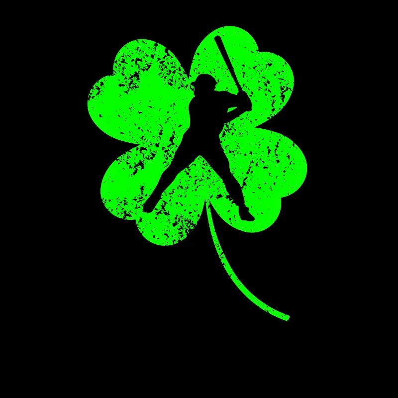 Baseball St. Patrick's day shamrock
