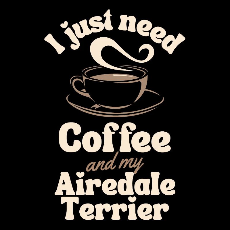 Amateur de café Airedale-terrier