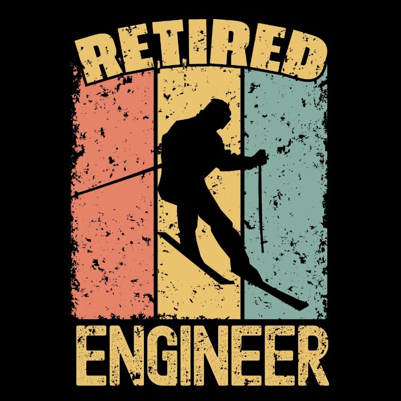 Skiing retired engineer