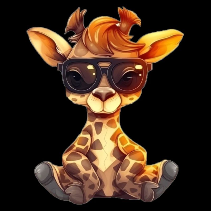 Mignon bébé girafe