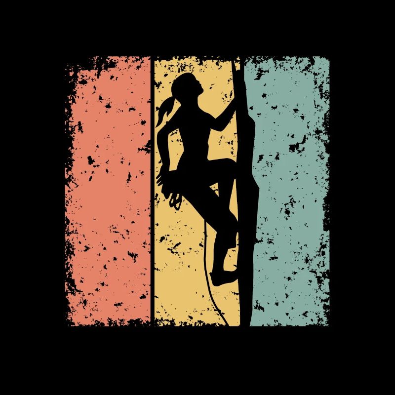 Femmes Escalade rétro