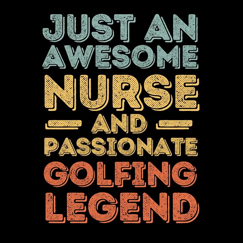Nurse Golfing legend retro