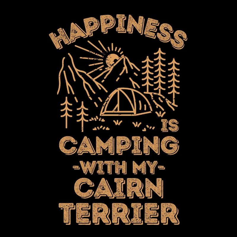 Camping avec cairn-terrier