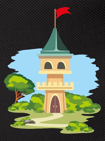 Cartoonish castle