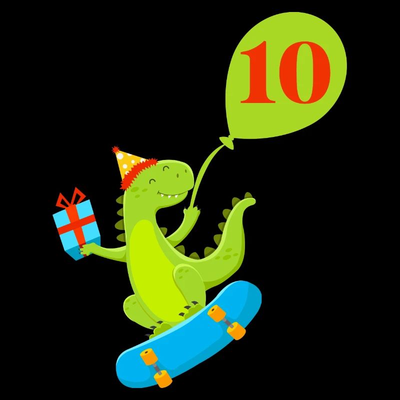 10e anniversaire dinosaure mignon