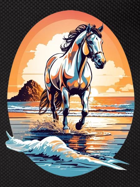Pferd am Strand