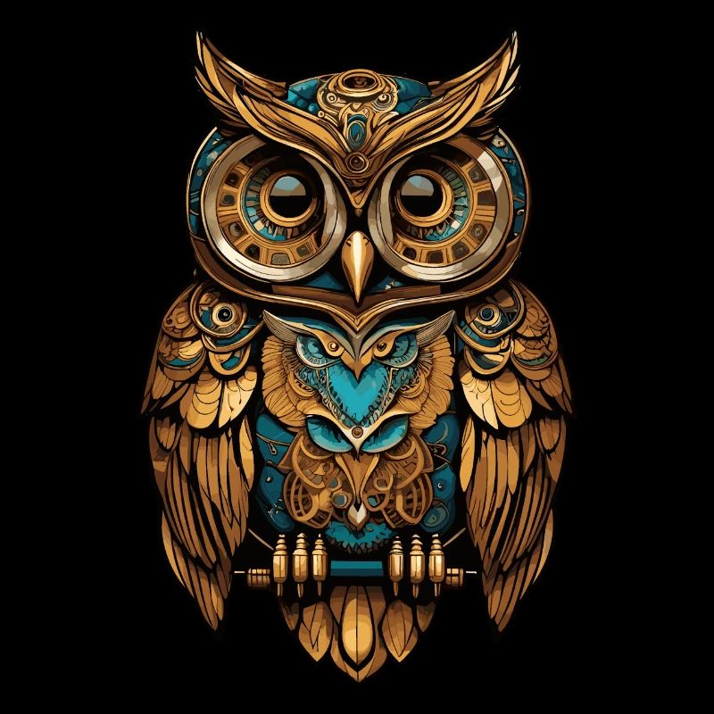 Steampunk owl