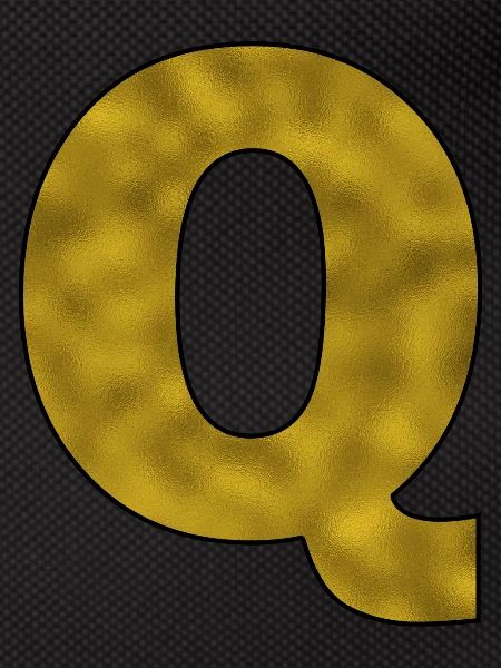 Letter Q Gold