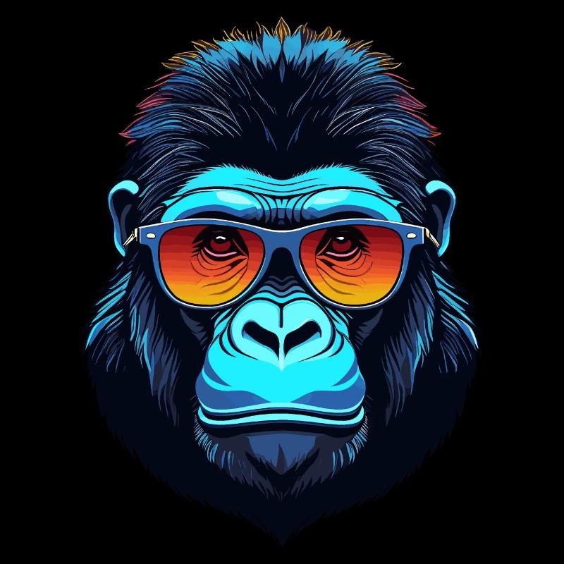 Visage de gorille