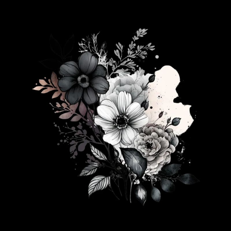 Black & White Flower