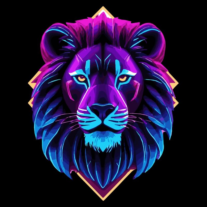 Lion néon