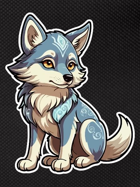 Wolf fantasy illustration
