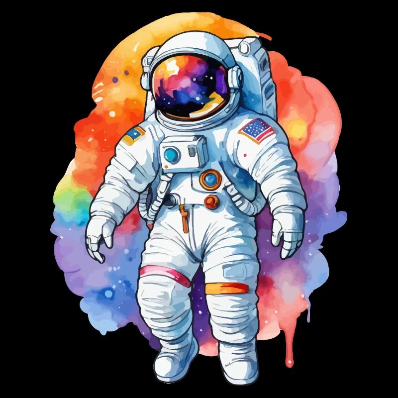 Aquarelle d’astronaute Aquarelle