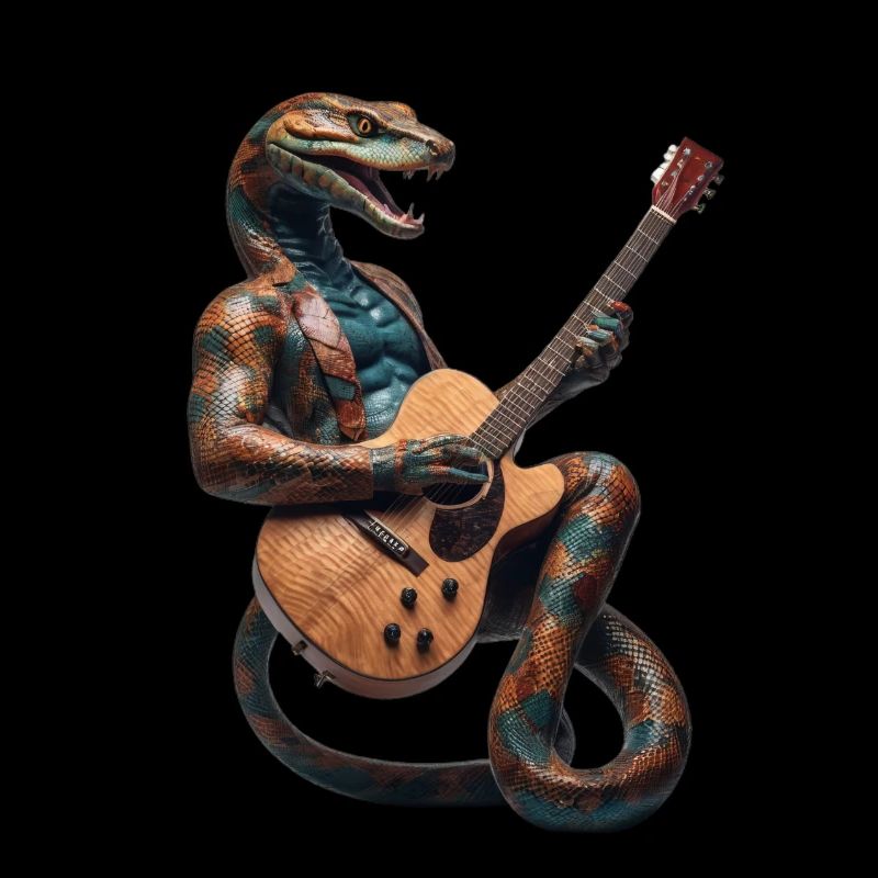 Schlangen-Gitarre