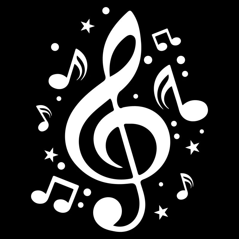 Musical Notes Clef Music