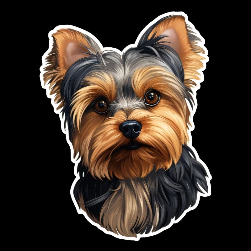Tête de Yorkshire Terrier