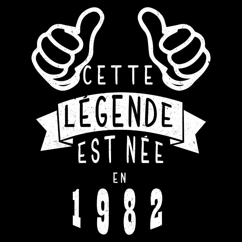 Légende 1982 Authentic 1982 Vintage Bursdag