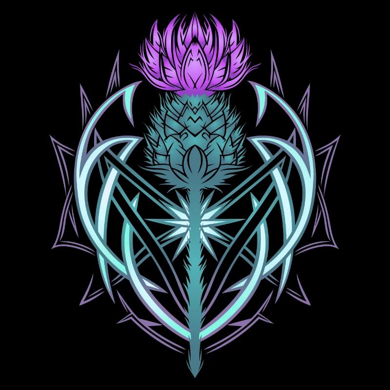Thistle Shield Celtic Knots Thistle Lover