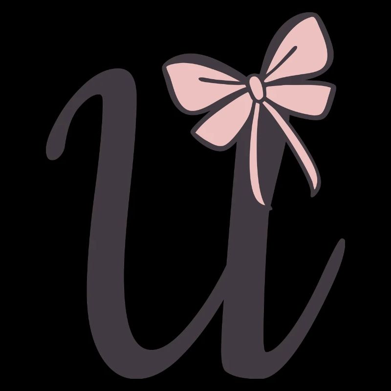 Initial Letter U Ribbon