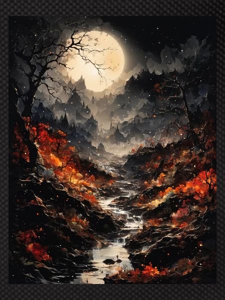 Magical lunar landscape