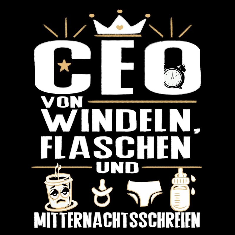 CEO von Windeln Flaschen Eltern Humor Design