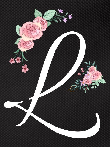 Lettre l fleurs