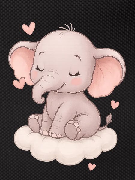 Cute baby elephant