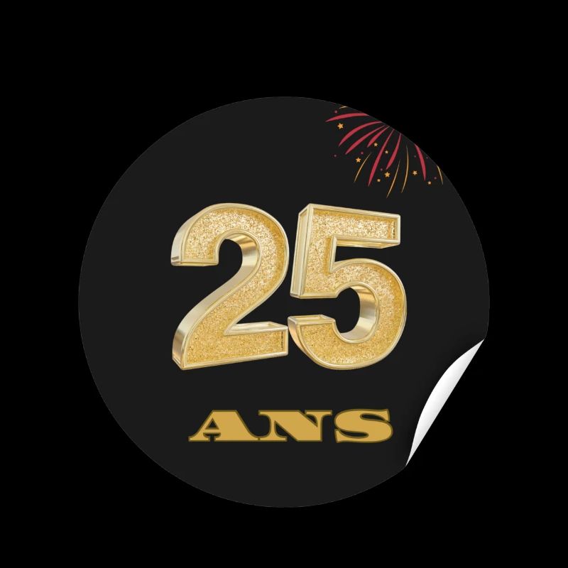 25 ans d’éclat – Un sticker