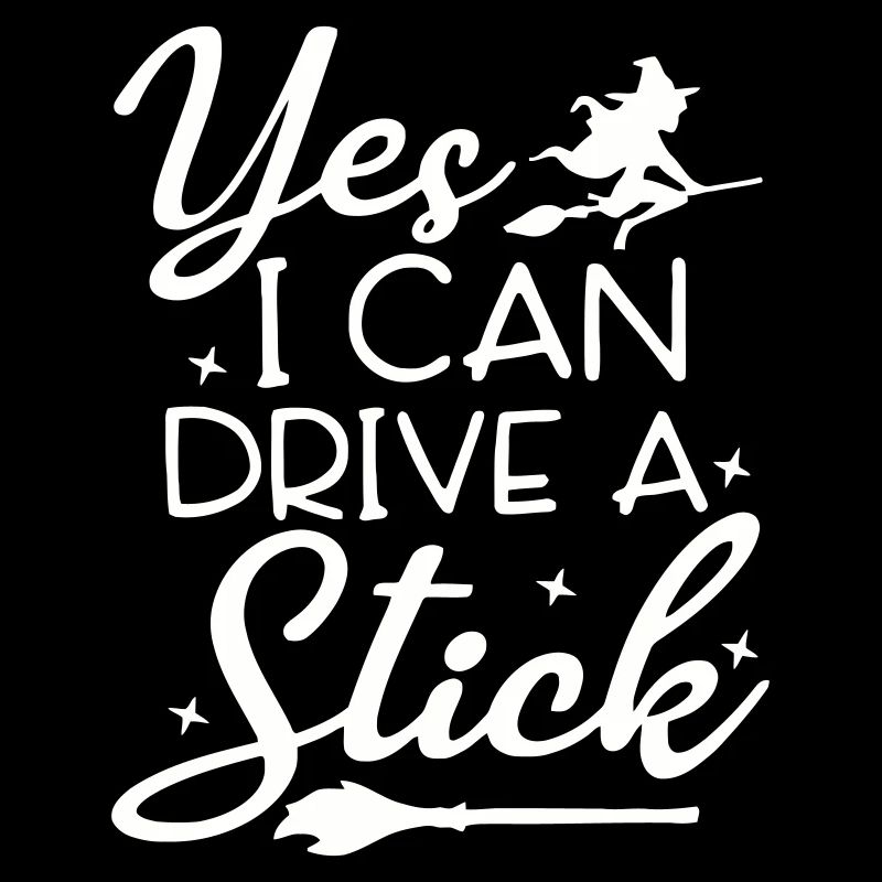 Whimsical Witch Riding Broom Illustration