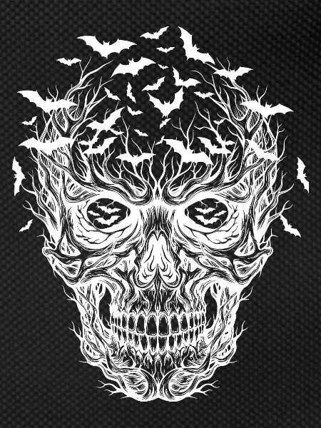 Bat Skull Graphic Halloween