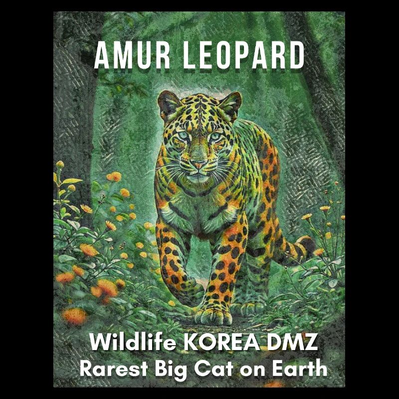 Léopard de l’Amour – Chat sauvage rare de la zone démilitarisée de la Corée