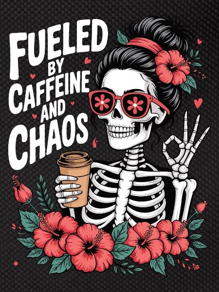 Mutter Koffein Mutter Skelett Kaffee