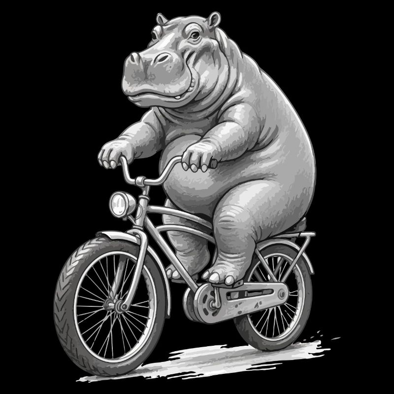 Hippo on a Bicycle
