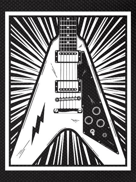E-Gitarren-Silhouette