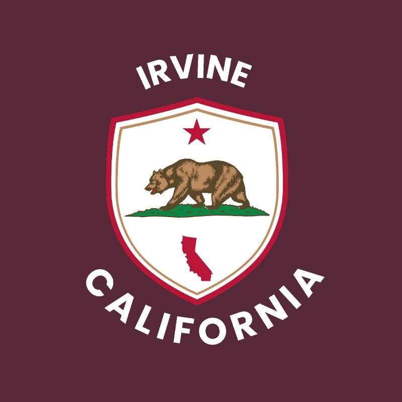 Emblème du bouclier d’ours d’Irvine, CA