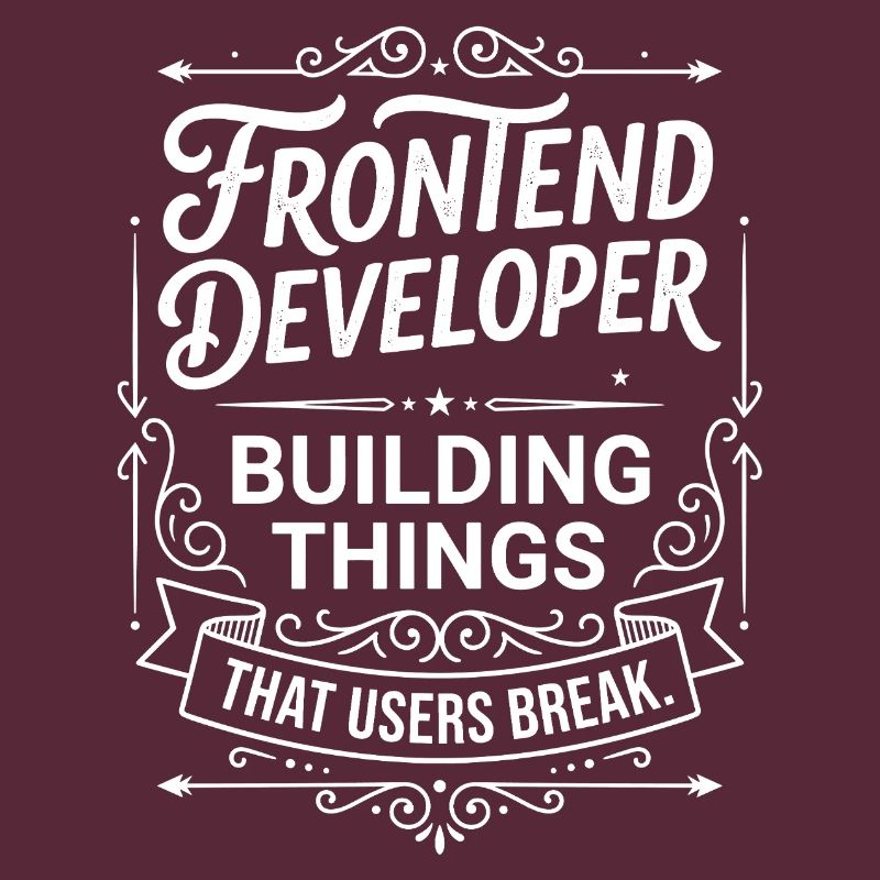 Frontend developer builds things
