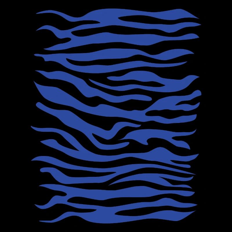 Zebra Pattern Blue