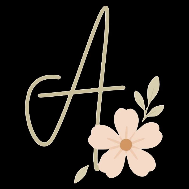 Monogramm Eine Blüte
